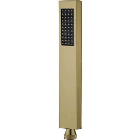 Cabezal de ducha de mano, cabezal de ducha de mano de lujo de alta presión y función única, color dorado. (1/4)
