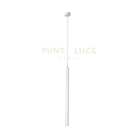 SOSPENSIONE TUBE H.60CM D.3CM BIANCO LED 3000K 365LM 5W