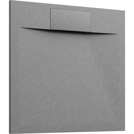 Piatto Doccia in SMC 80x80 Effetto Pietra Colore Grigio Riducibile e Antiscivolo Mod. Cosmos (1/3)