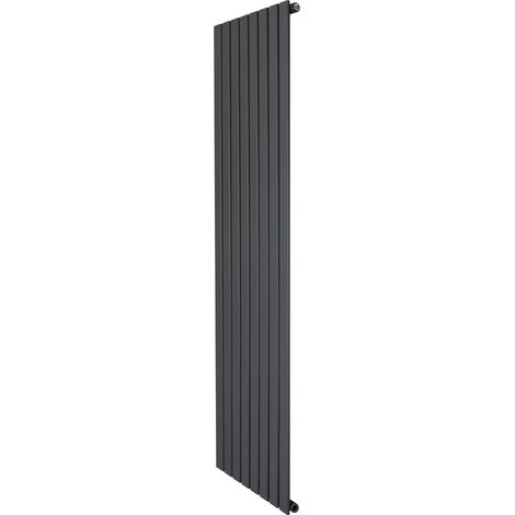 Flat Single Column Radiator - 1800 x 560mm - Anthracite Grey (1/5)