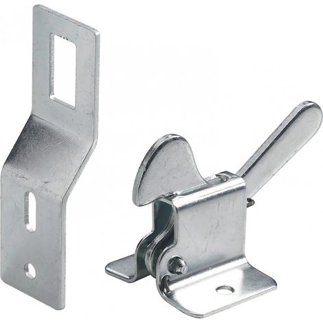 Hettich – Loqueteau cocotte acier zingué – Dimensions L.35 x l.28 mm – Fixation à visser – Résistant à la corrosion pour portes sans poignée