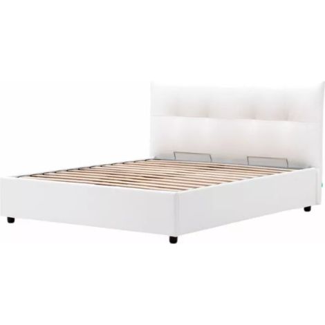 letto matrimoniale contenitore "easy" bianco 160x190 cm (1/4)