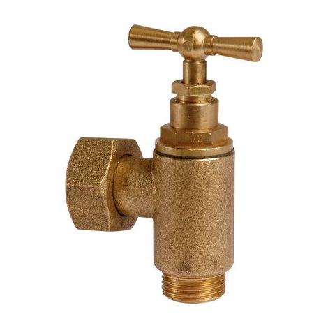 Robinet d'arrêt équerre tête à potence - Watts industries - MF 3/4' - Avant compteur d'eau