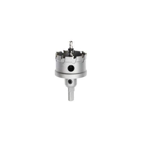 Foret de Scie Cloche en Métal, Coupeur de Trou de Dents en Carbure de Tungstène pour Tôle D'acier Inoxydable, Métal, Alliage, Fer, Bois (50mm) (1/4)