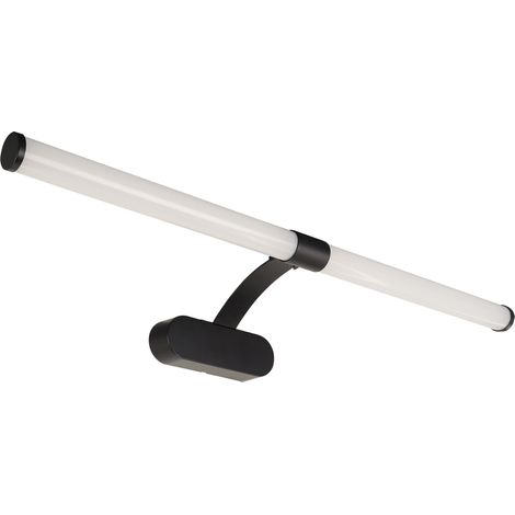Applique da bagno sopra lo specchio BRIDA LED 8W 4100K IP44 nero (1/2)