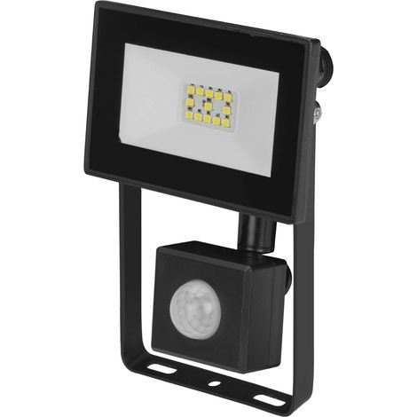 POLY POOL - PROIETTORE LED 10W IP44 CONRILEVATORE DI PRESENZA CREPUSCOLARE 970LM
