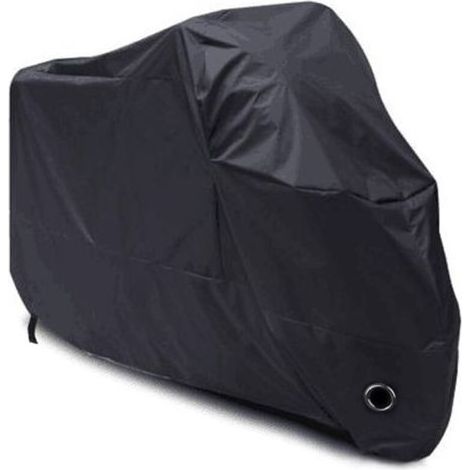 Housse de Protection Moto Imperméable et Résistante au Gel 190T Noire XL (230x95x125 cm) - Couverture Anti-Poussière pour Extérieur et Hiver (1/5)