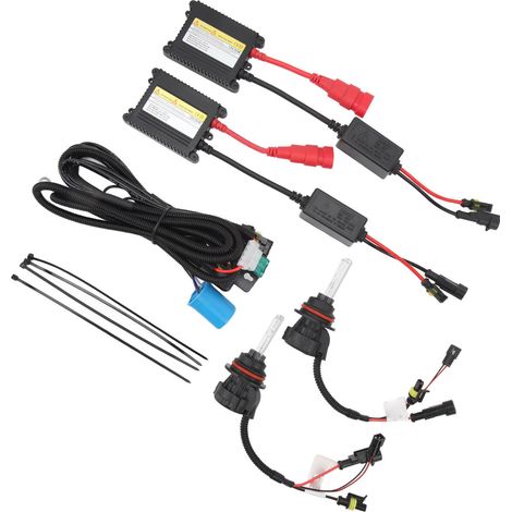 55-W-DC12V-Xenon-Lampenset (Fern-/Abblendlicht, 5500 lm) für Autoscheinwerfer mit 9007-Anschluss, 6000 K (1/5)