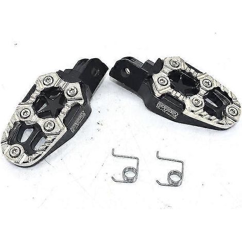 Motorrad-Fußrasten, Offroad-Motorrad, Motocross-Fußrasten, Pedale aus Aluminiumlegierung für Umbauten, cooler Stil, gute Qualität – Silber PPR (1/5)