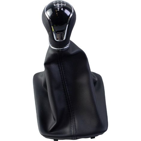 Pommeau de levier de vitesse de remplacement pour voitures SEAT Leon, accessoires intérieurs, kit 6 vitesses à filetage noir, monobloc, amélioration intérieure d'origine. (1/4)