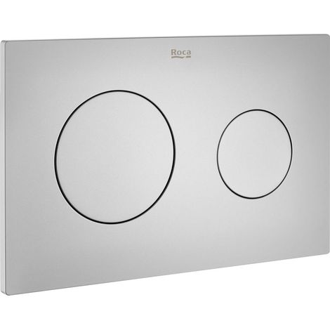 Placa de control de doble descarga esférica DUPLO ONE, Cromo Brillo, ROCA, Ref.A890189001 (1/4)