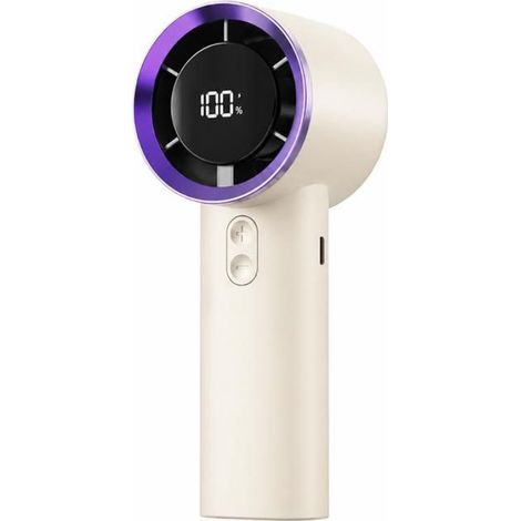 Ventilateur Portable - 100 Niveaux De Vitesse Réglable - Batterie 2000 mAh - Pour Voyage Sport Camping Travail - 1 Pièce (1/5)