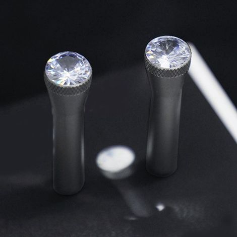 Two compatible BMW crystal door handle caps/window caps, universally applicable to all BMW models, same style as those sold at 4S dealerships. (1/4)