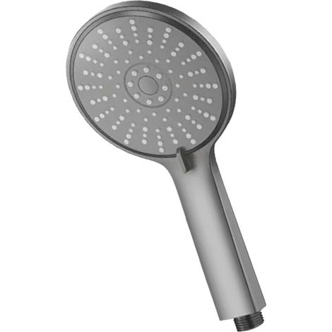 Pommeau de Douche,Douchette à Main 3 jets pour Salle de Bain, Grand Pommeau de Douche Anti calcaire (Noir) (1/3)
