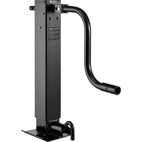 Cric de Remorque Carré à Souder Capacité Charge 5443 kg Course 330 mm avec Manivelle, Pied Réglable, Cric de Remorque Manuel Levage jusqu’à 67,4 cm pour Remorques de VR, Utilitaires, de Yachts (1/5)