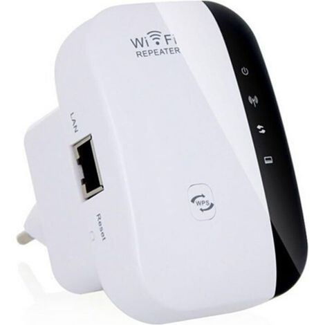 Répéteur WiFi Puissant 300Mbps Amplificateur WiFi Puissant 2.4GHz WiFi Range Booster WiFi Répéteur Extenseur sans Fil avec Port Ethernet, WiFi Extender WiFi Booster, Protection WPS