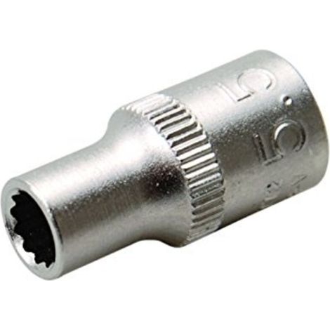 BGS Douille d'entraînement à douze pans Carré intérieur 6,3 mm (1/4") SW 5,5 mm - 10772
