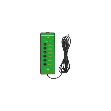 Probador de voltaje eléctrico ABS para cercas, medidor de corriente digital de 1000V-6000V - Crezuo