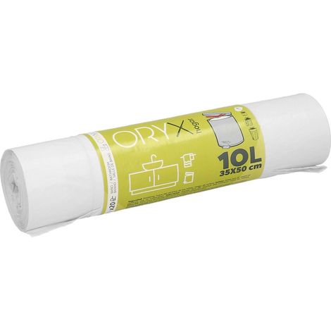 Sac poubelle à fermeture facile 10 litres rouleau 20 sacs