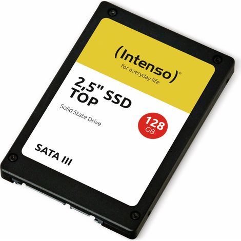 INTENSO interne SSD-Festplatte, SATA III Top, 128 GB (1/2)