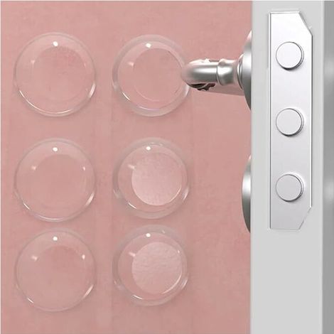 Butée de porte murale, arrêt de portes adhesive amortisseur porte protection poignee porte (1/5)