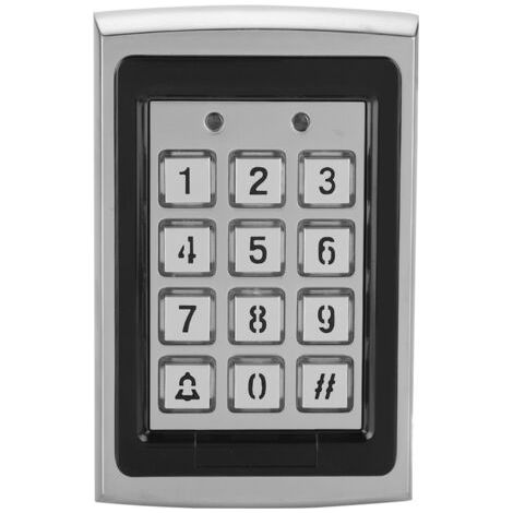 QORVA – 125-kHz-Metall-RFID-Kartenleser – Elektronische Tastatur mit Hintergrundbeleuchtung – NO/NC-Relaisausgang – 1000 Benutzer (1/5)