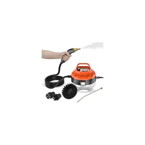 1 x 1500-W-Handdampfreiniger mit 3 verstellbaren Düsen (6 Stufen), 105 °C heißem Dampf und 3 bar Druck für die gründliche Reinigung von Böden, Sofas und Oberflächen (1/5)
