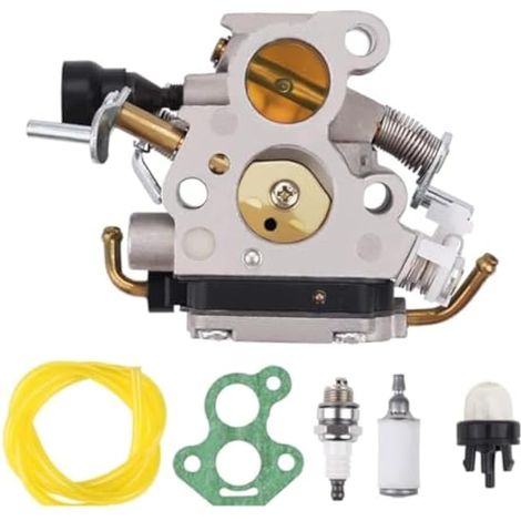 Compatible avec le carburateur 506450501 pour tronçonneuse Husqvarna 440E 435E 135 140 140E 135E Pièces de rechange pour tronçonneuse Jonsered CS2240S CS410 pour Zama C1T-EL41 C1T-EL41A (1/4)