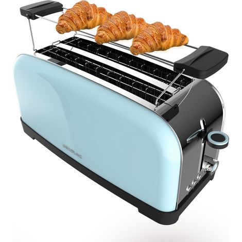 Grille-pain Bleu Inox Double Fente 1500W (1/2)