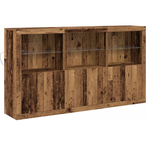 Maison Exclusive - Madia LED Legno vecchio 181,5 x 37 x 100 cm Legno multistrato