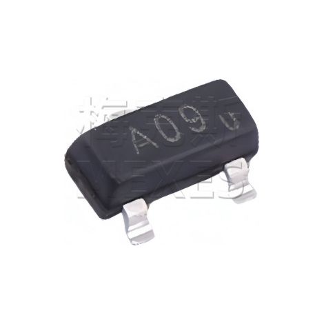 UMW SI2309A SOT-23 N channel MOSFET 2A/60V SMD, electronic components, 5 units shipped.