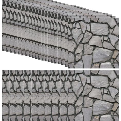 30 Pièces Papier Peint 3d Brique Adhesif Mural, 30 X 30 cm Pierre Autocollant Mural, Dalle PVC Adhesive Murale, Panneaux Muraux 3d, Panneau Revetement Mural Decoratif (1/5)