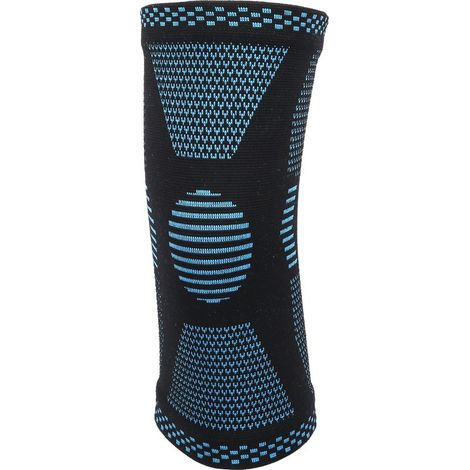 Elastische Nylon-Kniebandage für Radfahrer mit flexiblem Kompressionspolster zum Schutz vor Verletzungen bei Basketball, Volleyball und anderen Outdoor-Sportarten. Größe M: 43–48 cm / 16,9–18,9 Zoll (1/5)