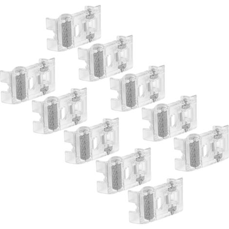 Lot de 10 pieds presseurs à rouleau en plastique, texture légère, pour machine à coudre familiale, adapté au cuir et tissus épais. (1/5)