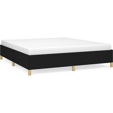 Maison Exclusive - Boxspringbettgestell Schwarz 160x200 cm Stoff (1/5)