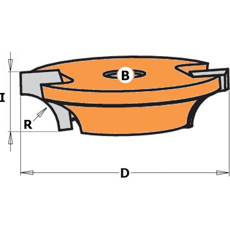 822.022.11 FRESA À DISCO HW Z2 F=8 D=44x12,7 (x 855 - 806F)