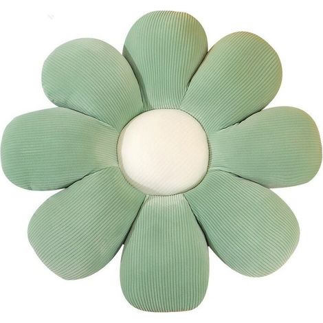 Coussin de sol- Coussin épaissi- Forme de la fleur, 55x55cm- vert