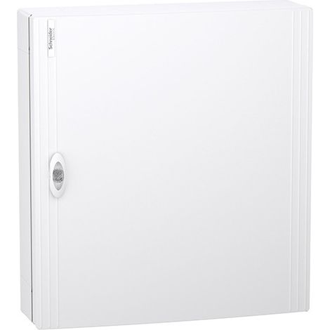 Armario de superficie 24 módulos por fila y puerta opaca PrismaSet XS de Schneider  3 filas