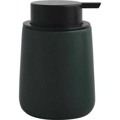 Distributeur de Savon Céramique - Maonie Blanc - 300 ML - Élégant et Pratique pour Salle de Bain - Idéal Style Blanc Mat (1/4)