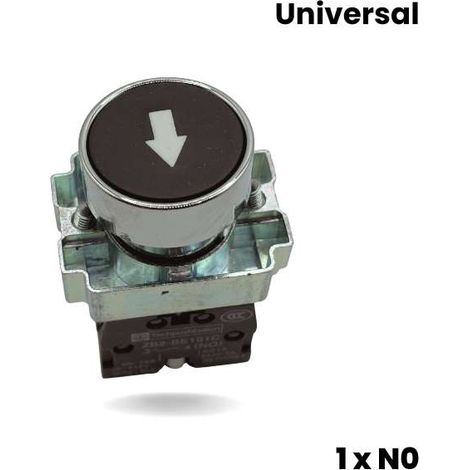 Pulsante dell'ascensore - nero con freccia 1 x NO (metallo) (1/5)