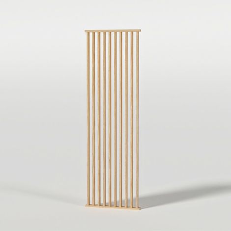 Cloison amovible en chêne – Hauteur 254 cm – Largeur 80 cm – Épaisseur 7,5 cm – Installation simplifiée avec kit de fixation