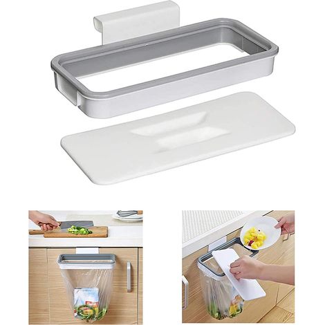Support sac poubelle portable pour camping, sac de rangement déchets extérieur (1/3)