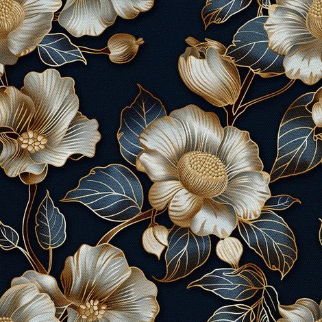 Tela decorativa para exteriores Oxford - Motivo floral I DX5502 (1/5)