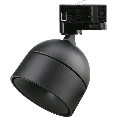 Projecteur rail tilt UKU2 Corte de fase L,C LED COB 7W 881lm(695lm)/913lm(673lm)/954lm(712lm) CRI90 2700K/3000K/4000K 20º Noir Noir
