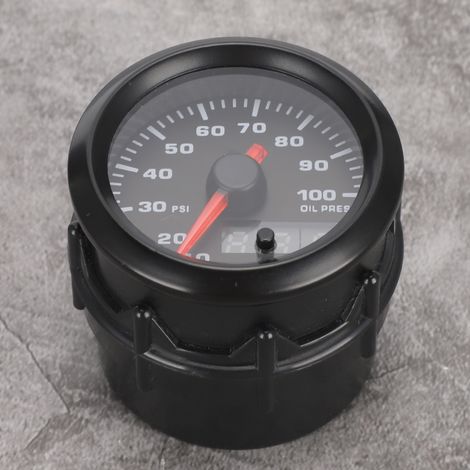 52-mm-Digital-Öldruckanzeige mit 7 Farben und LED-Sensor für Autos