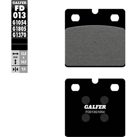 Pastillas de freno Galfer KH018 semimetálicas BMW