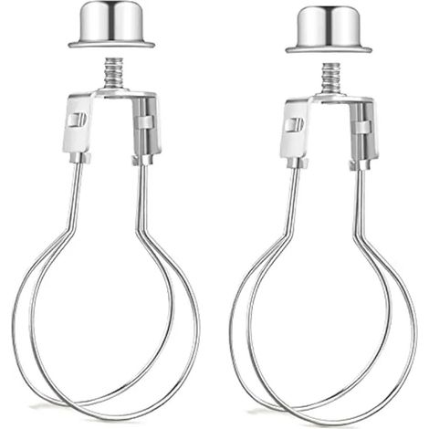 Clip de Fixation pour Ampoule Lampe en Fer, Support Décoratif Classique - Vintage Robuste la Réparation et Restauration D'abat-Jour Table (2 Pièces (1/5)