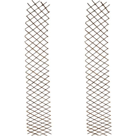 Set of 2 Expanding Willow Trellis (180cm x 30cm) (1/5)