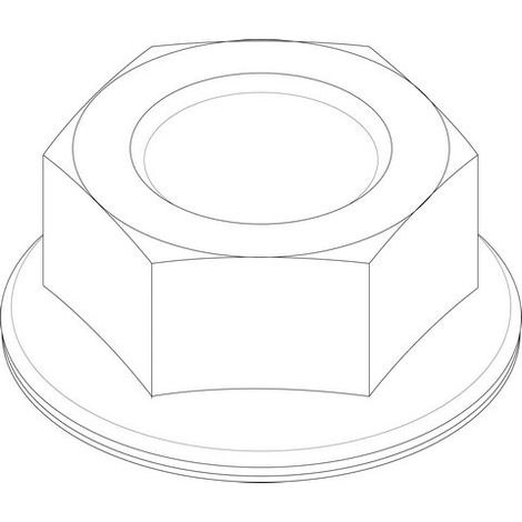 Pièce détachée BOSCH TTNR : 8738805028 Écrou M6 EN 1661 - 8.8 A3K everp (10x)