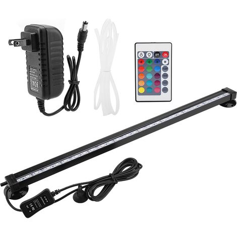Kit d'éclairage LED subaquatique pour aquarium de 46 cm avec télécommande et prise américaine (1/5)